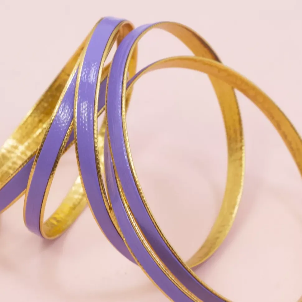 Cinta de Ecopiel Morado Craftelier 5mm