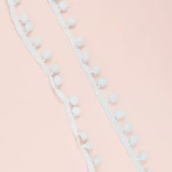 Cinta de Pompón Azul Bebé Craftelier 12mm