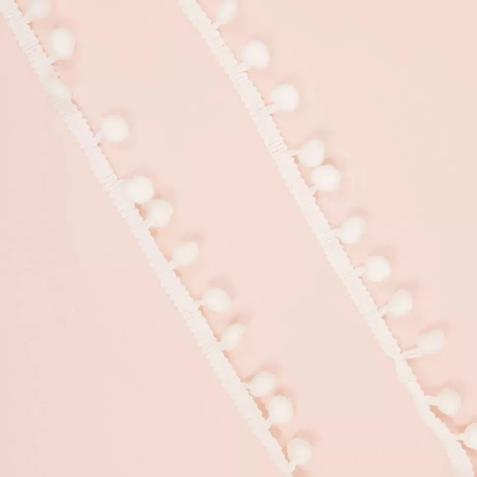 Cinta de Pompón Blanca Craftelier 12mm