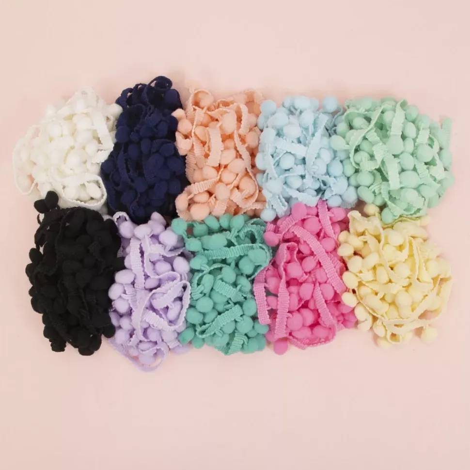 Cinta de Pompón Blanca Craftelier 12mm