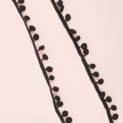 Cinta de Pompón Negra Craftelier 12mm