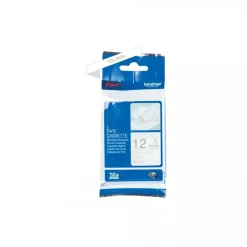 Cinta Dorado en Fondo Blanco para Impresora de Etiquetas Brother 12mm