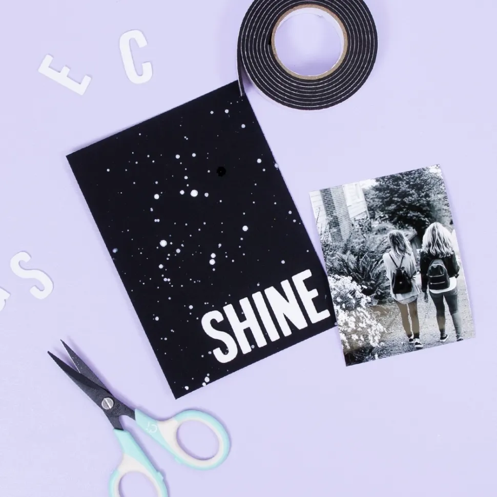 Cinta foam negro adhesivo doble cara Craftelier