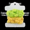 Cintas de pompones verde y amarillo Fabrika Decoru