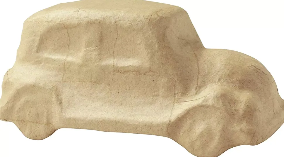 Coche de papel maché