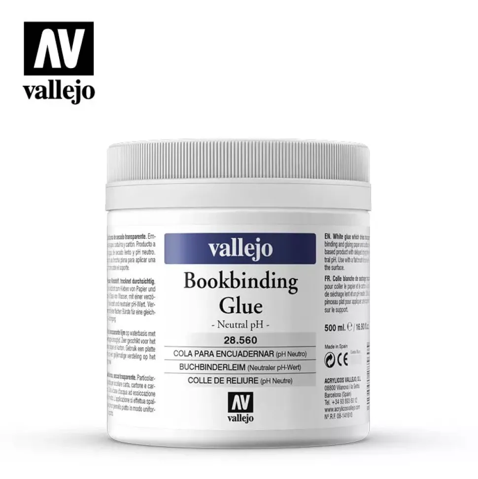 Cola blanca para encuadernar ph neutro 560 Artist Vallejo 500ml
