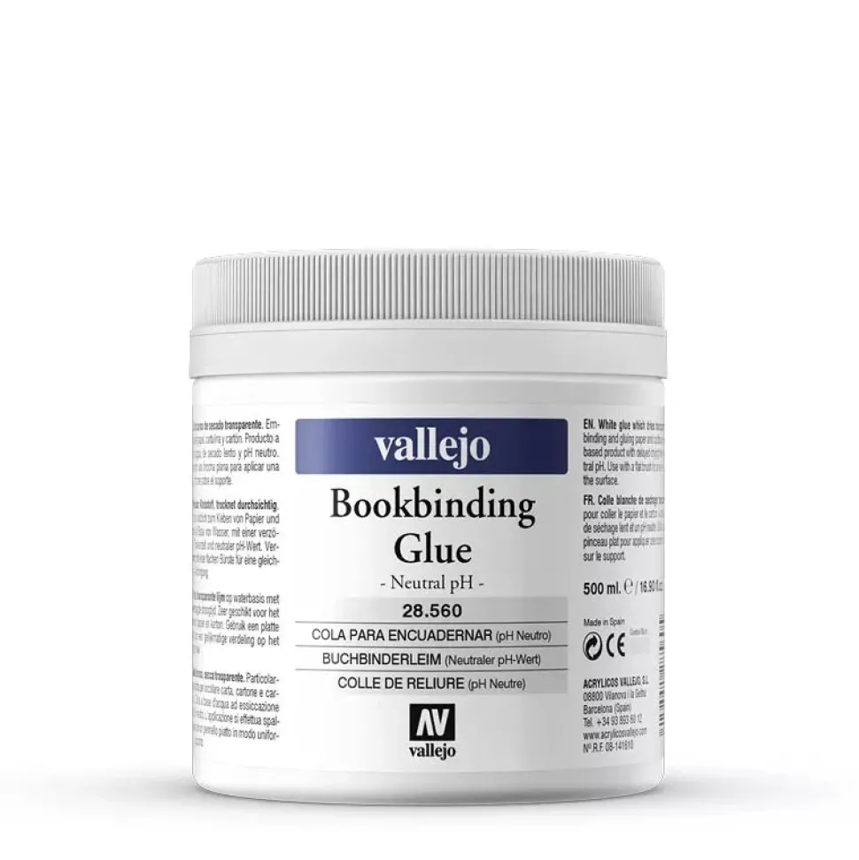 Cola blanca para encuadernar ph neutro 560 Artist Vallejo 500ml