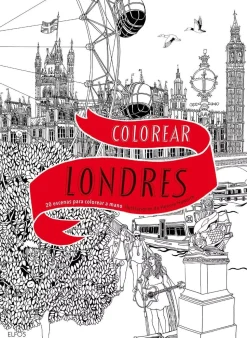 Colorear Londres 20 escenas para colorear a mano