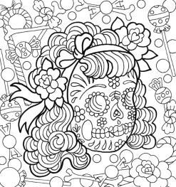 Coloring book Neo-Traditional tattoo