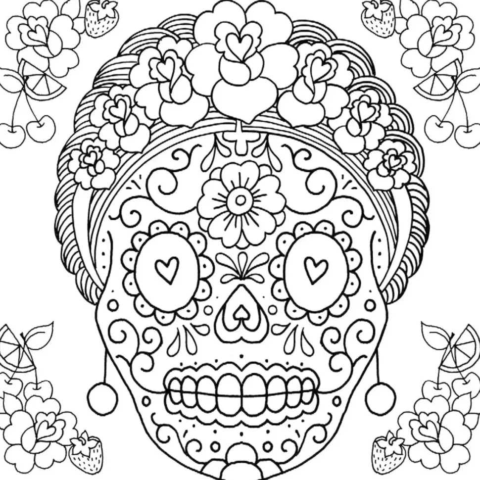 Coloring book Neo-Traditional tattoo