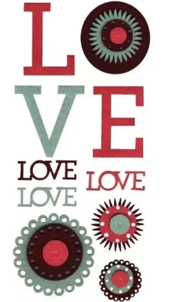 Complementos de fieltro Amor 13070013