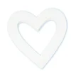 Contorno corazón de cartón endurecido blanco