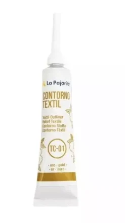 Contorno Textil Oro La Pajarita 20ml