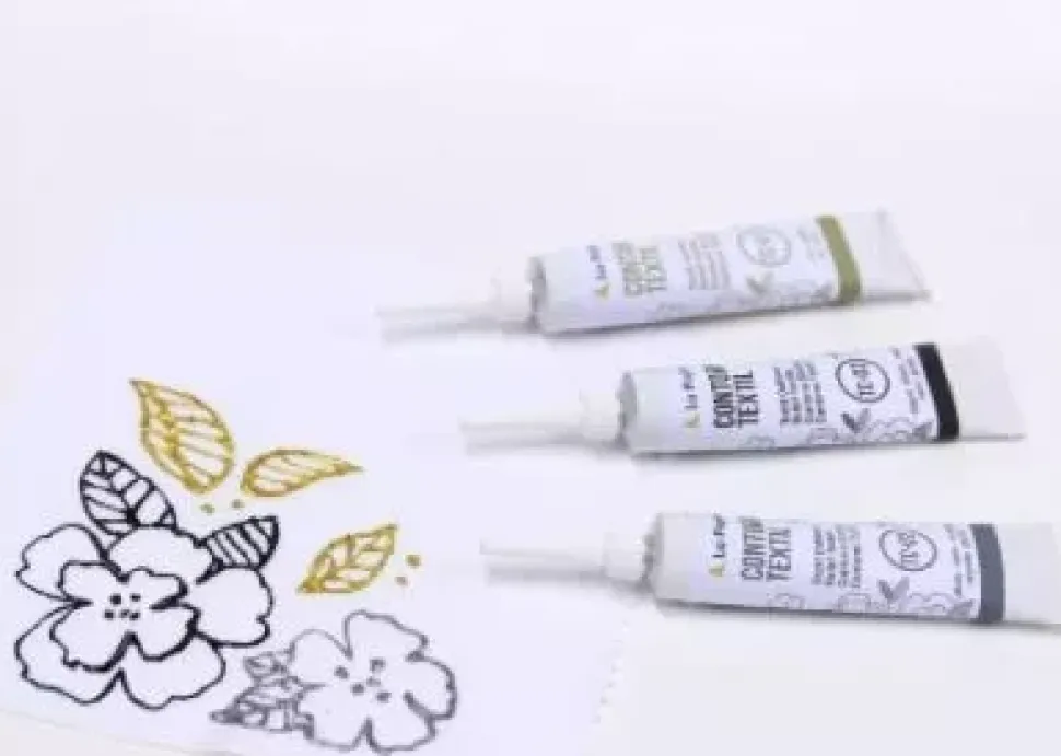 Contorno Textil Oro La Pajarita 20ml