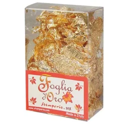 Copos de hojas Oro Stamperia