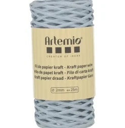 Cordón de Papel Azul Pastel Artemio 2mm