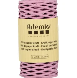 Cordón de Papel Rosa Artemio 2mm