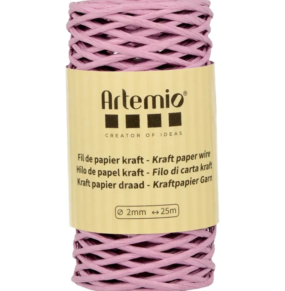 Cordón de Papel Rosa Artemio 2mm