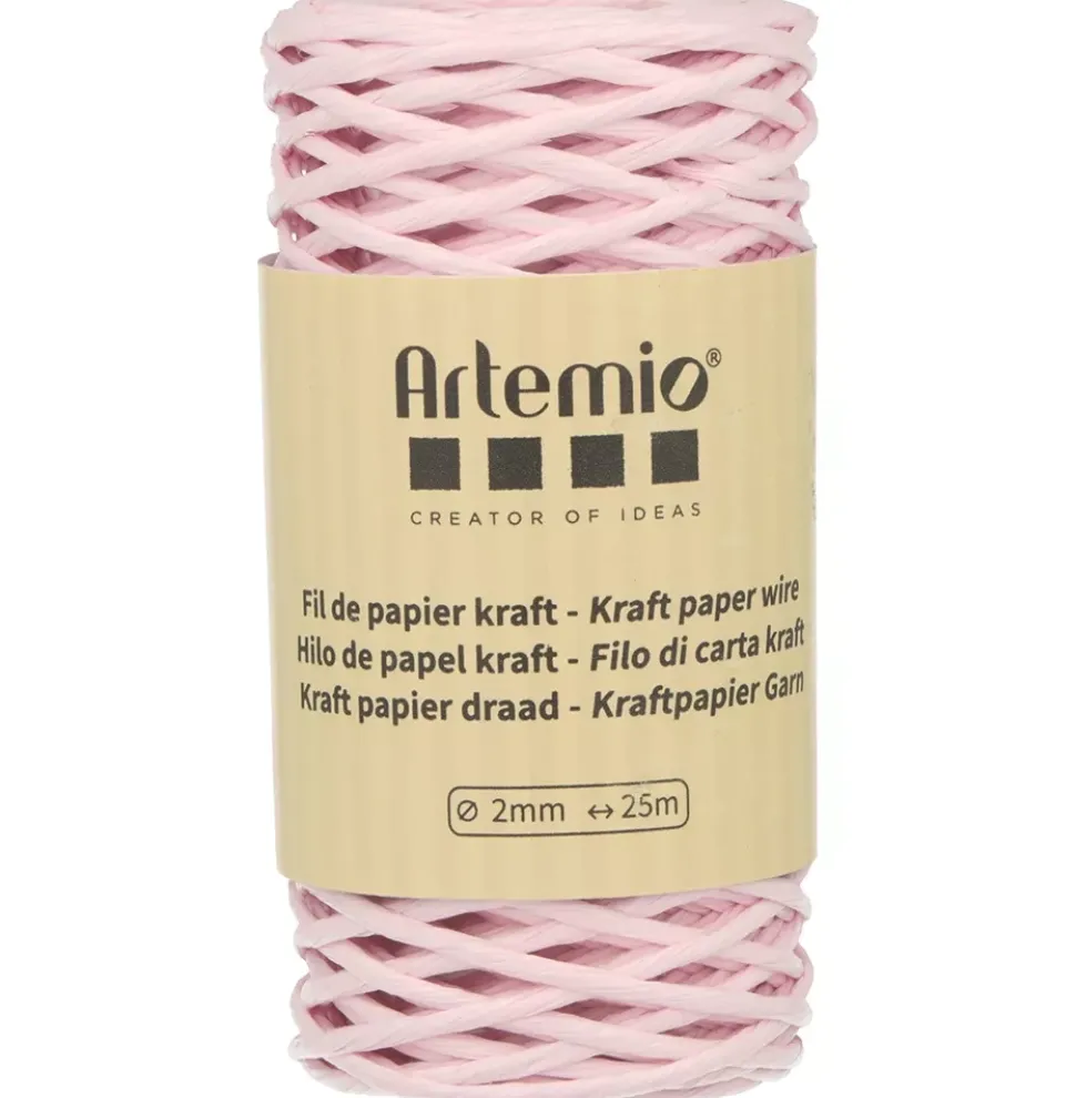 Cordón de Papel Rosa Palo Artemio 2mm