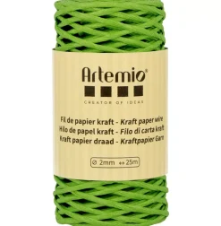 Cordón de Papel Verde Artemio 2mm