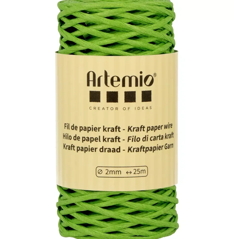 Cordón de Papel Verde Artemio 2mm