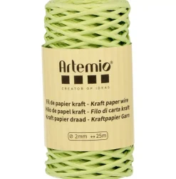 Cordón de Papel Verde Claro Artemio 2mm