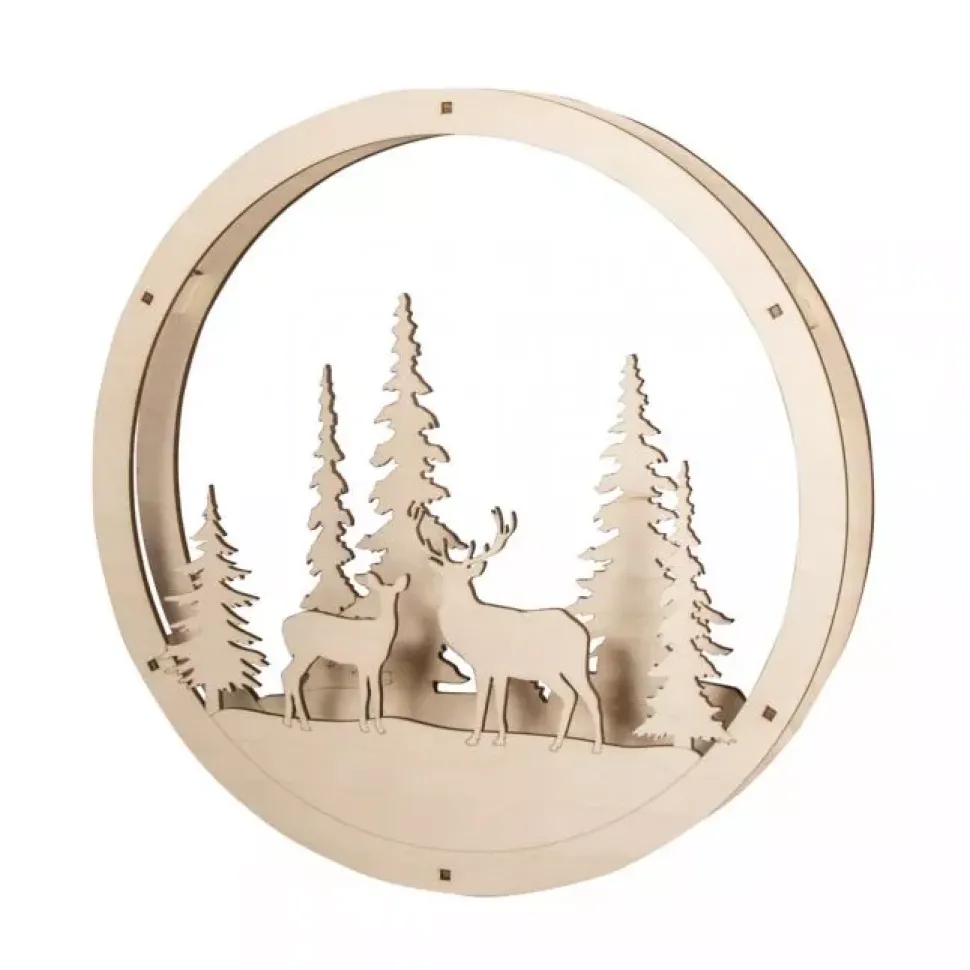 Corona de Madera Winterland Rayher