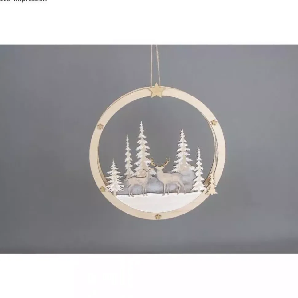 Corona de Madera Winterland Rayher