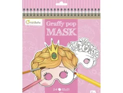 Cuaderno de colorear Graffy Pop Máscaras Chica Avenue Mandarine