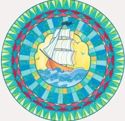 Cuaderno de Colorear Graffy Pop Mandala Marino Avenue Mandarine