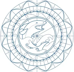 Cuaderno de Colorear Graffy Pop Mandala Marino Avenue Mandarine