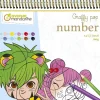 Cuaderno de Colorear Números Graffy Pop Manga Avenue Mandarine