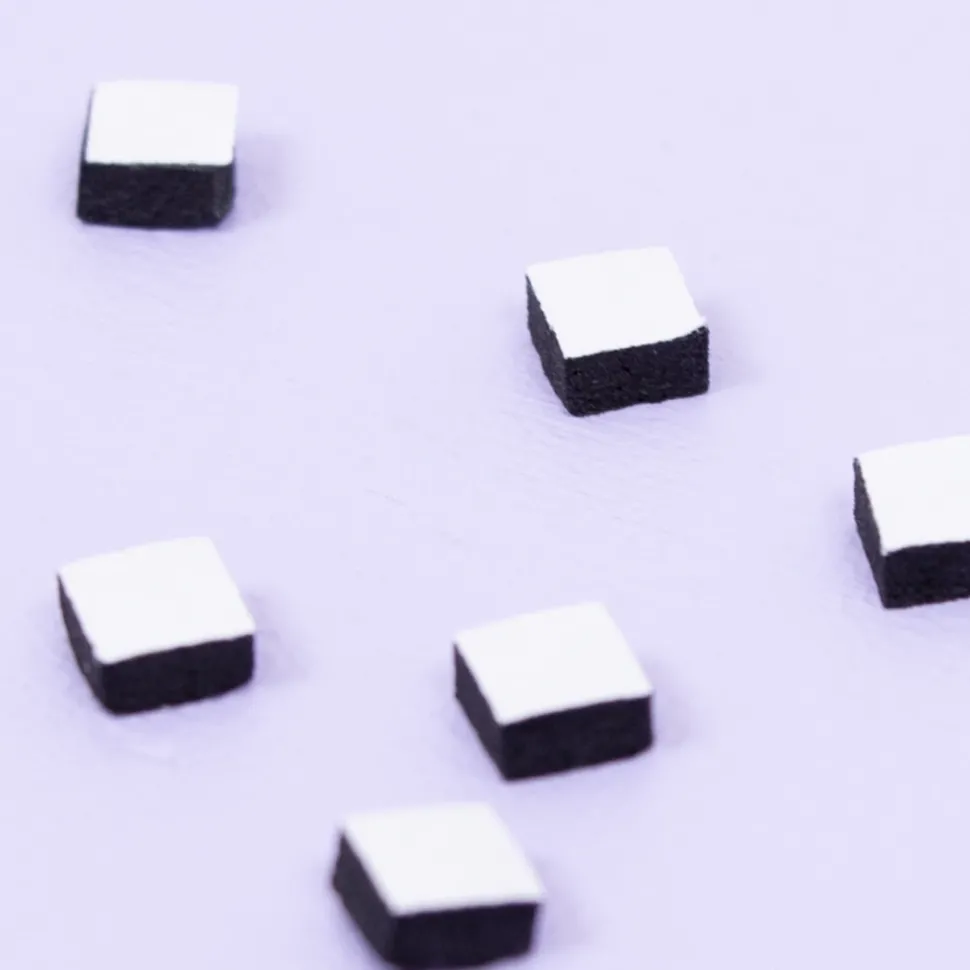 Cuadrados adhesivos de foam negro Craftelier 1600 unidades