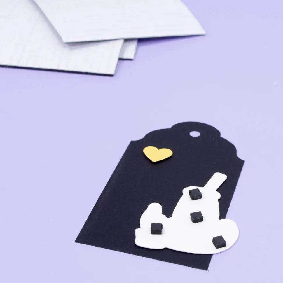 Cuadrados adhesivos de foam negro Craftelier 1600 unidades