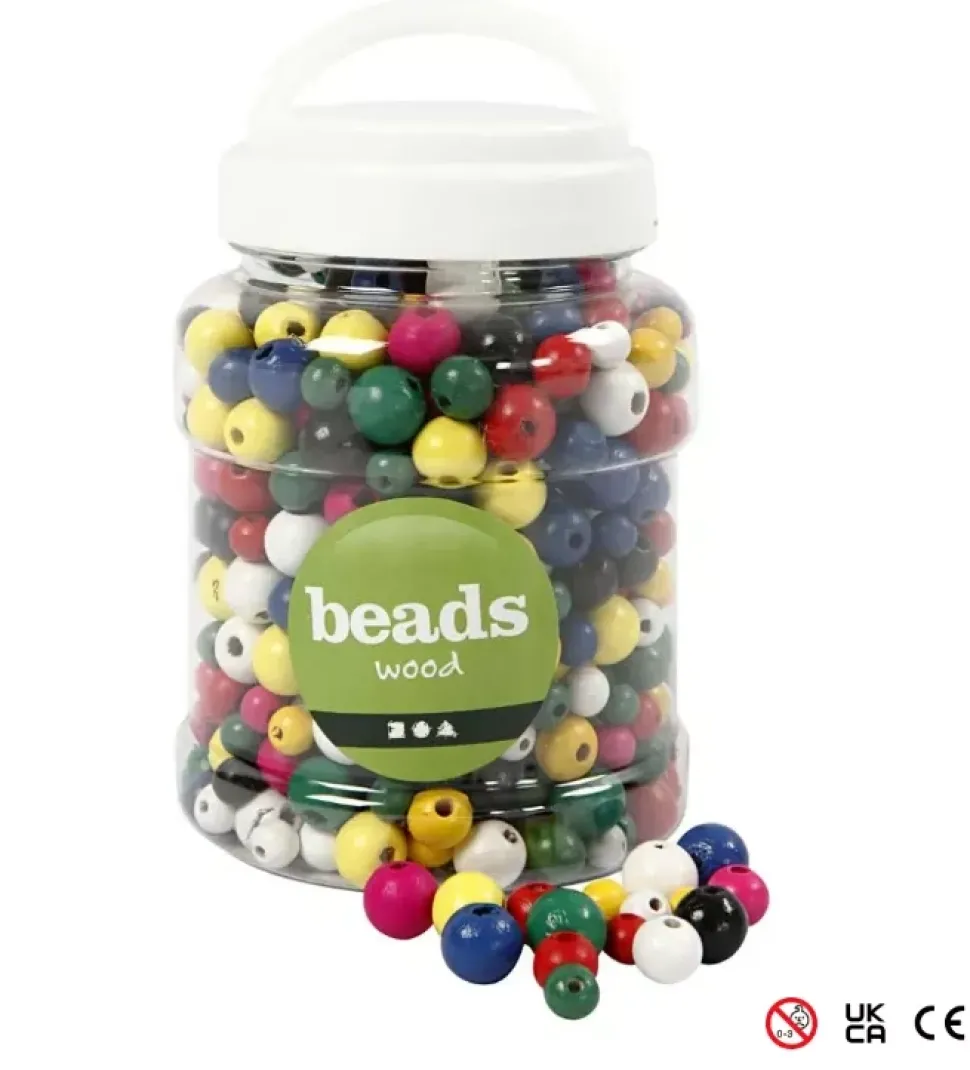 Cubo con Cuentas de Madera Creativ Company