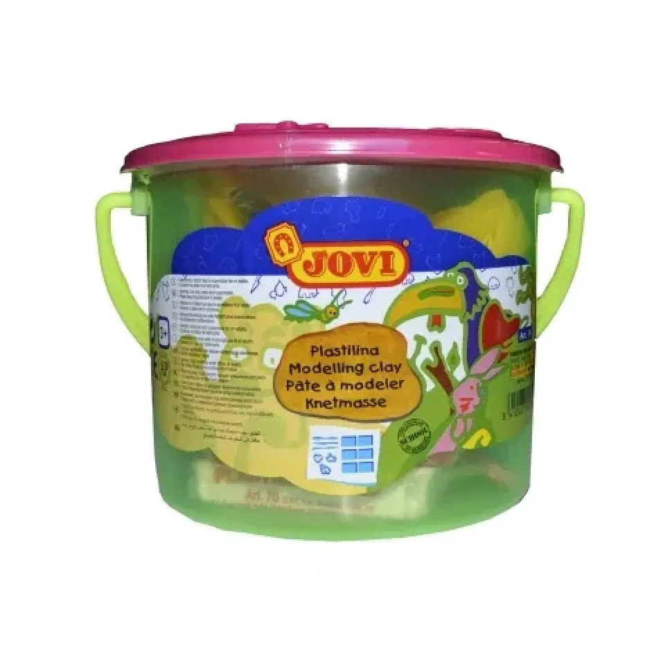Cubo de plastilina y accesorios Jovi