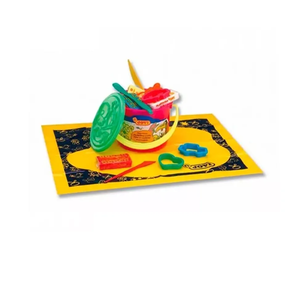 Cubo de plastilina y accesorios Jovi