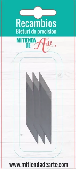 Cuchillas de recambio para bisturí turquesa Craftelier