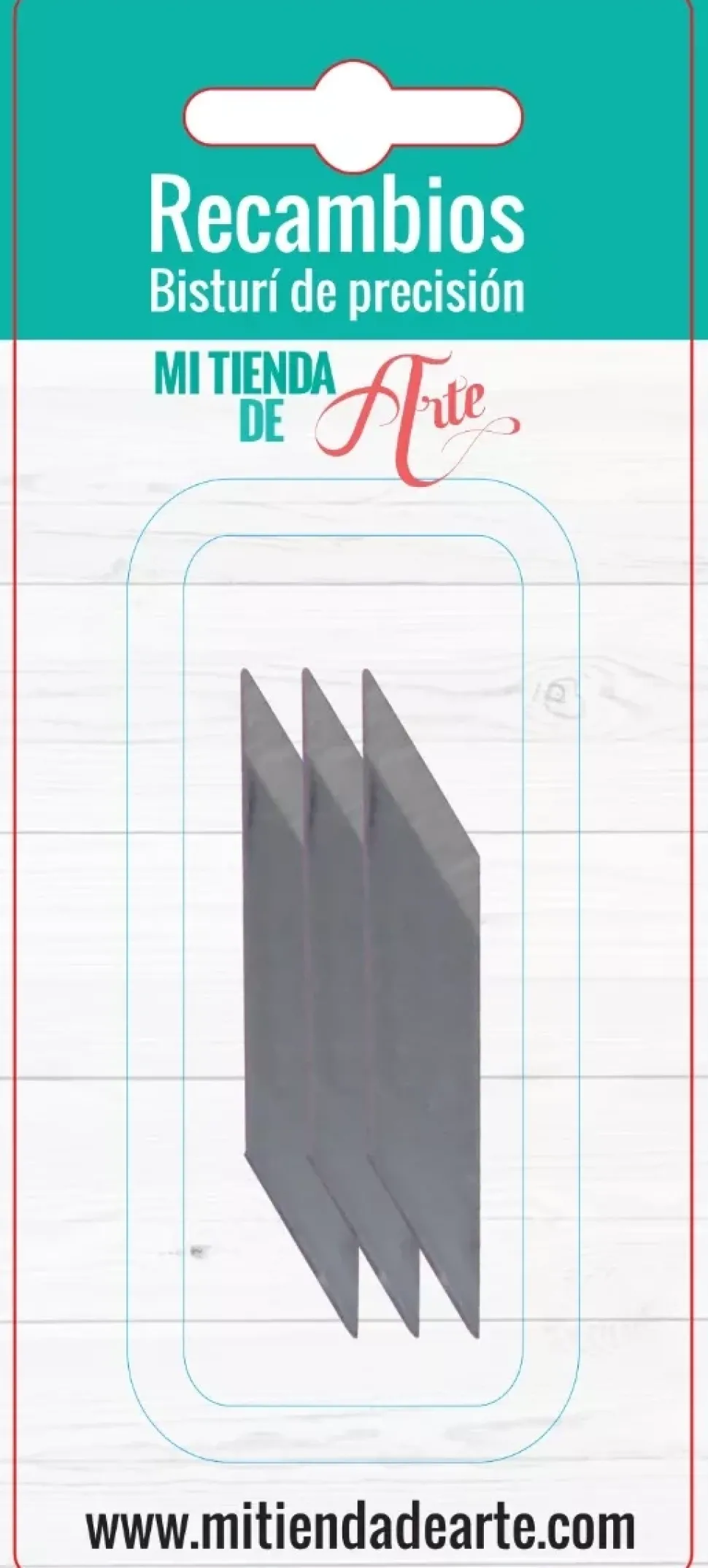 Cuchillas de recambio para bisturí turquesa Craftelier