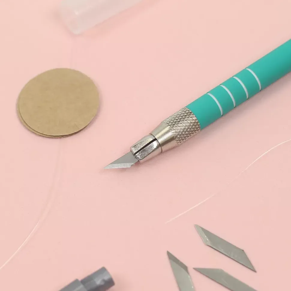 Cuchillas de recambio para bisturí turquesa Craftelier