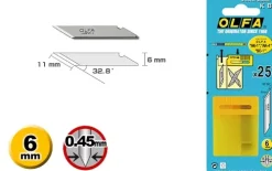 Cuchillas Olfa KB para Cutter AK-1, AK-4