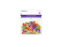 Cuentas de Colores Abecedario MultiCraft 6mm
