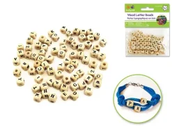 Cuentas de Madera Abecedario MultiCraft 8mm