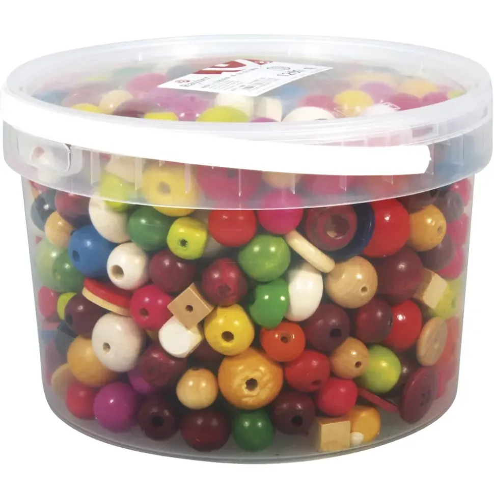 Cuentas de Madera Colores Rayher 1200g