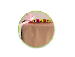 Cuentas de Madera de Colores Abecedario MultiCraft 10mm