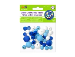 Cuentas de Madera Tonos Azules MultiCraft