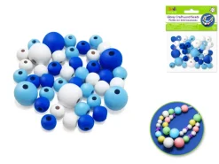 Cuentas de Madera Tonos Azules MultiCraft