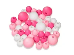 Cuentas de Madera Tonos Rosas MultiCraft