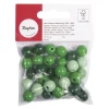 Cuentas de madera Tonos Verdes Rayher 12mm