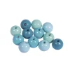 Cuentas de Madera Turquesa Rayher 12mm
